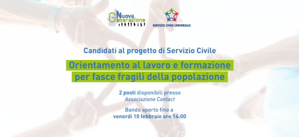 Servizio Civile 2023 con Associazione Contact